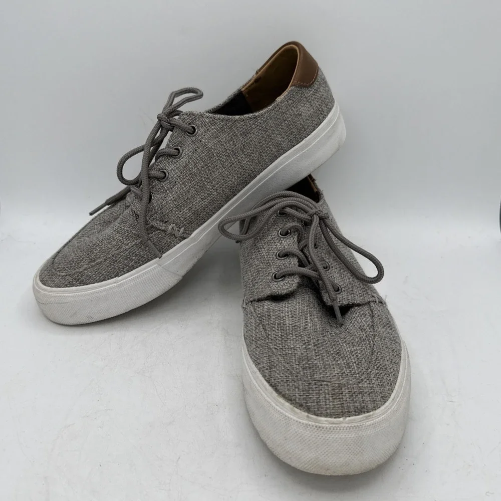 Men's‎ Crevo Casual Shoes Alec Lace Up Canvas Low Top Boat Sneakers Size 8
